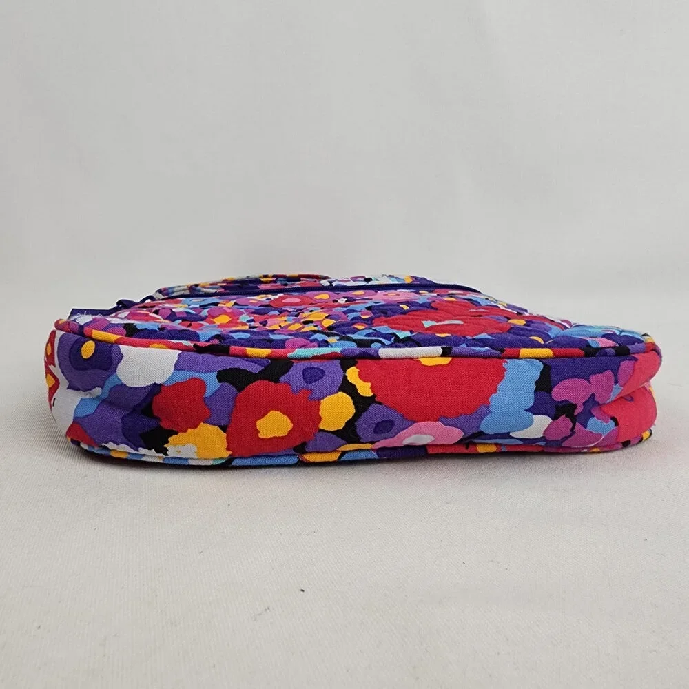 Vera Bradley Blue Floral Quilted Crossbody Purse - Picture 3 of 9